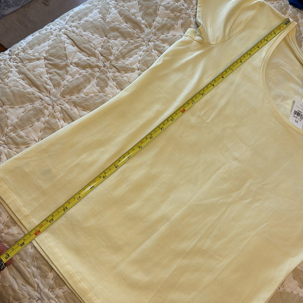 Ann Taylor Scoop Neck Tee - light yellow - Picture 4 of 5
